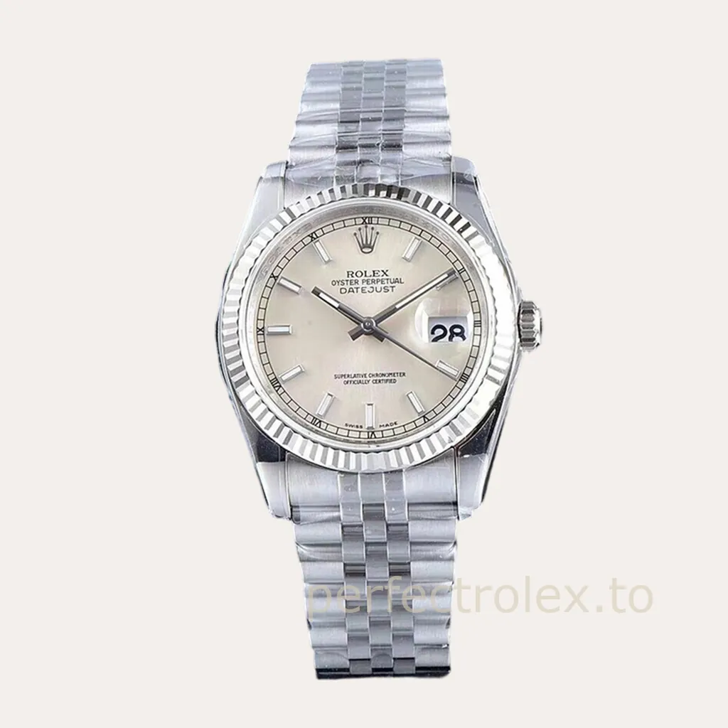 
Rolex-Datejust-Silver-Sunray-Dial-116234-Super-Clone-Watch-36mm-Fluted-Bezel-Hero-Image
