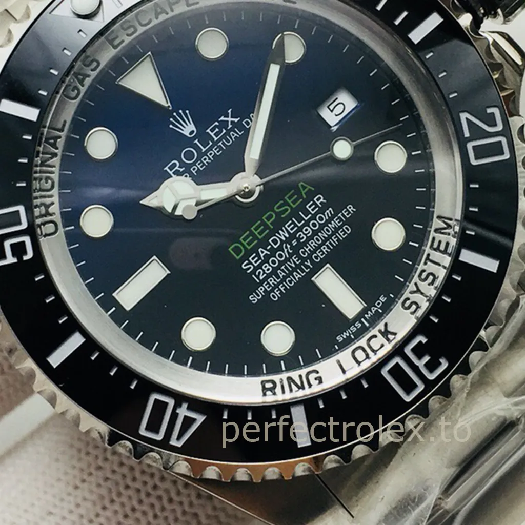 Rolex-Sea-Dweller-Deepsea-116660-D-Blue-Dial-44mm-Professional-Dive-Sports-Replica-Watch-Dial-Detail-2
