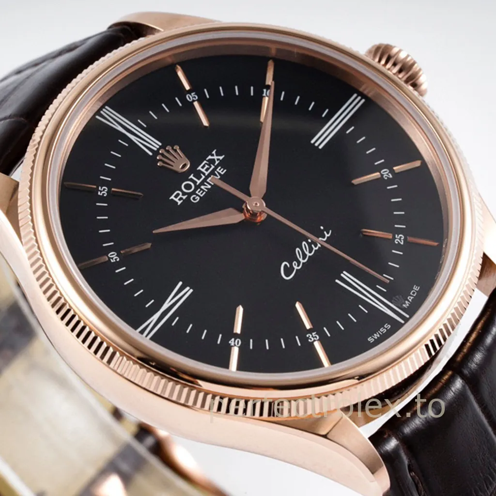 Rolex-Cellini-Black-Dial-50505-0009-39mm-Luxury-Dress-Super-Clone-Watch-Dial-Detail-2
