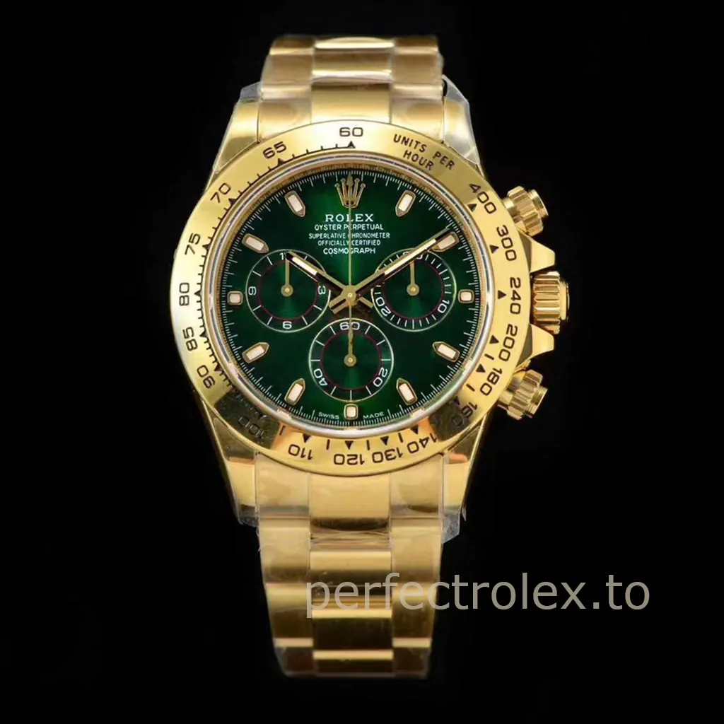 Rolex-Daytona-M116508-0013-Green-Dial-40mm-Racing-Chronograph-Sports-Super-Clone-Watch-Front-View-1