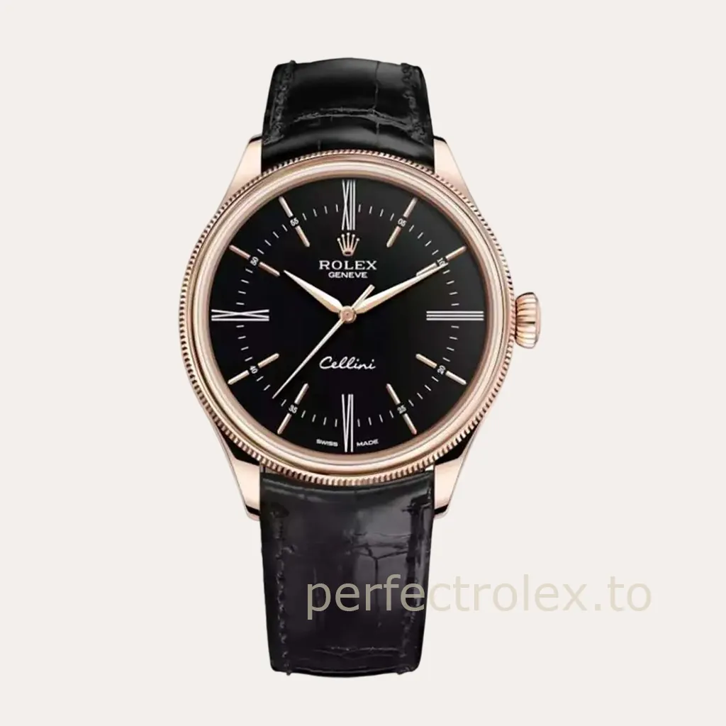 Rolex-Cellini-Black-Dial-50505-0009-39mm-Luxury-Dress-Super-Clone-Watch-Hero-Image