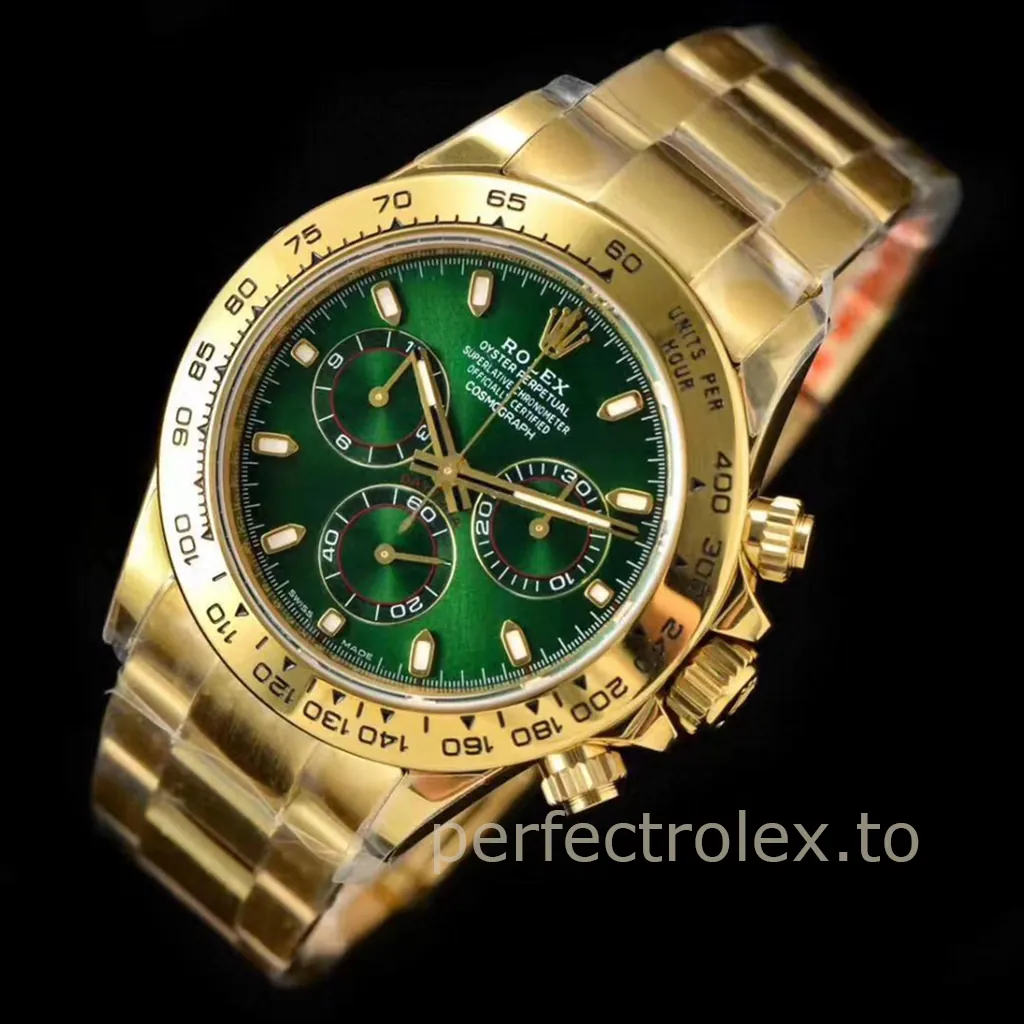 Rolex-Daytona-M116508-0013-Green-Dial-40mm-Racing-Chronograph-Sports-Super-Clone-Watch-Front-View-2