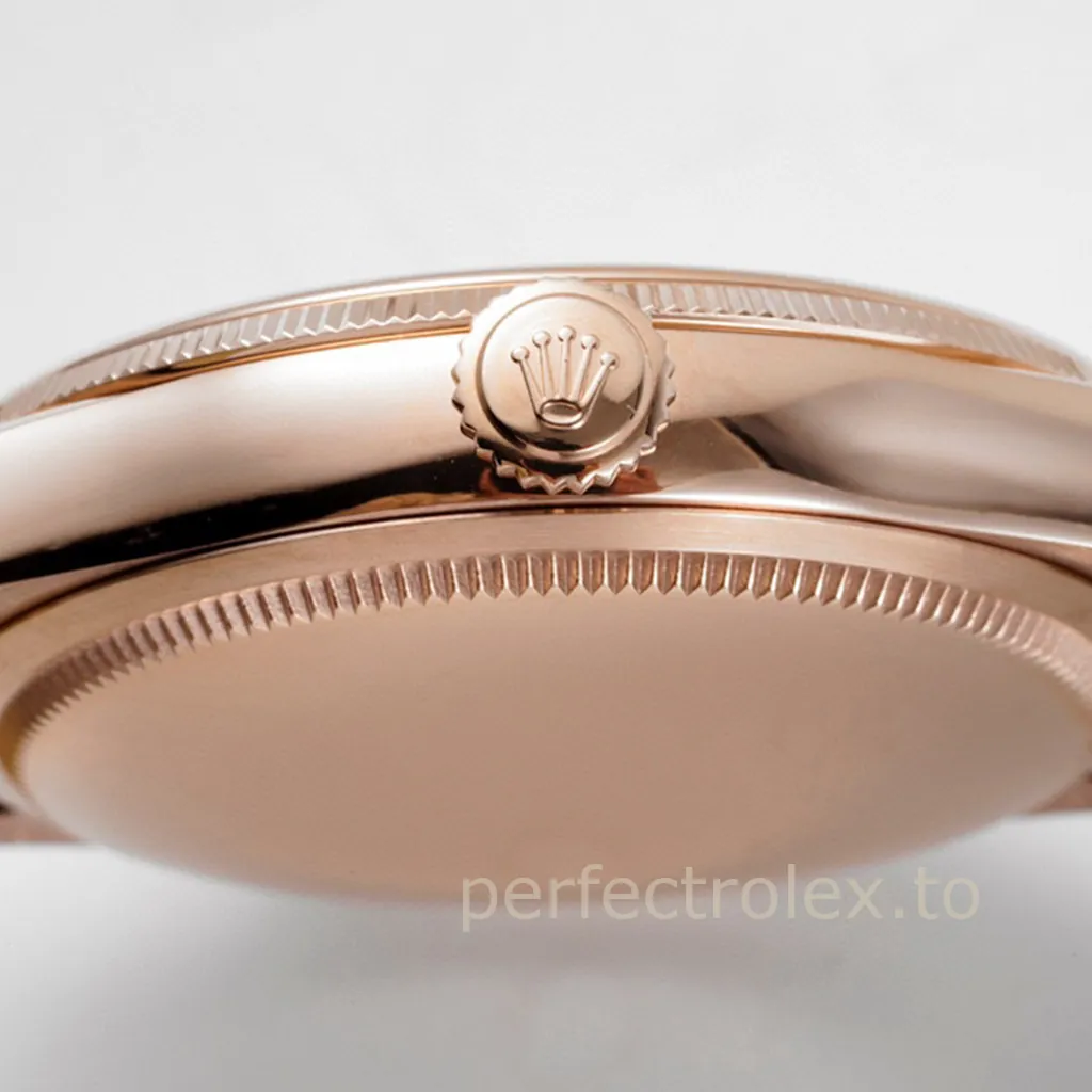 Rolex-Cellini-50505-0020-White-Dial-39mm-Luxury-Dress-Super-Clone-Watch-with-Leather-Strap-Right-Side-View