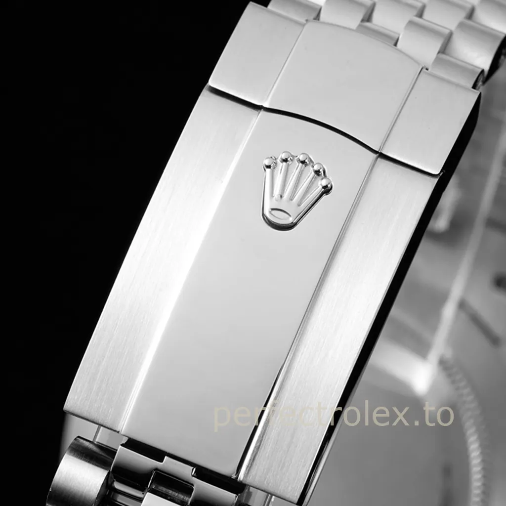 Rolex-Datejust-126334-Pink-Dial-41mm-Eastern-Arabic-Numerals-Jubilee-Super-Clone-Watch-Buckle-View-1