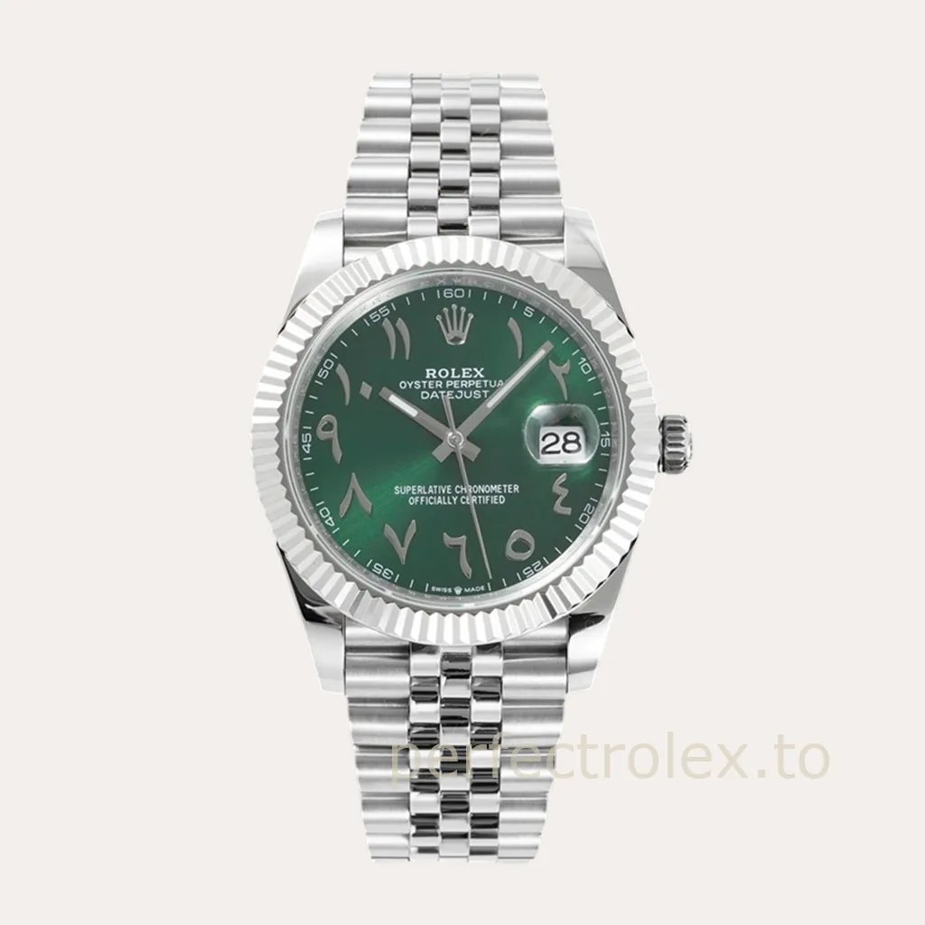 Rolex-Datejust-126334-Green-Eastern-Arabic-Dial-41mm-Jubilee-Super-Clone-Watch-Hero-Image