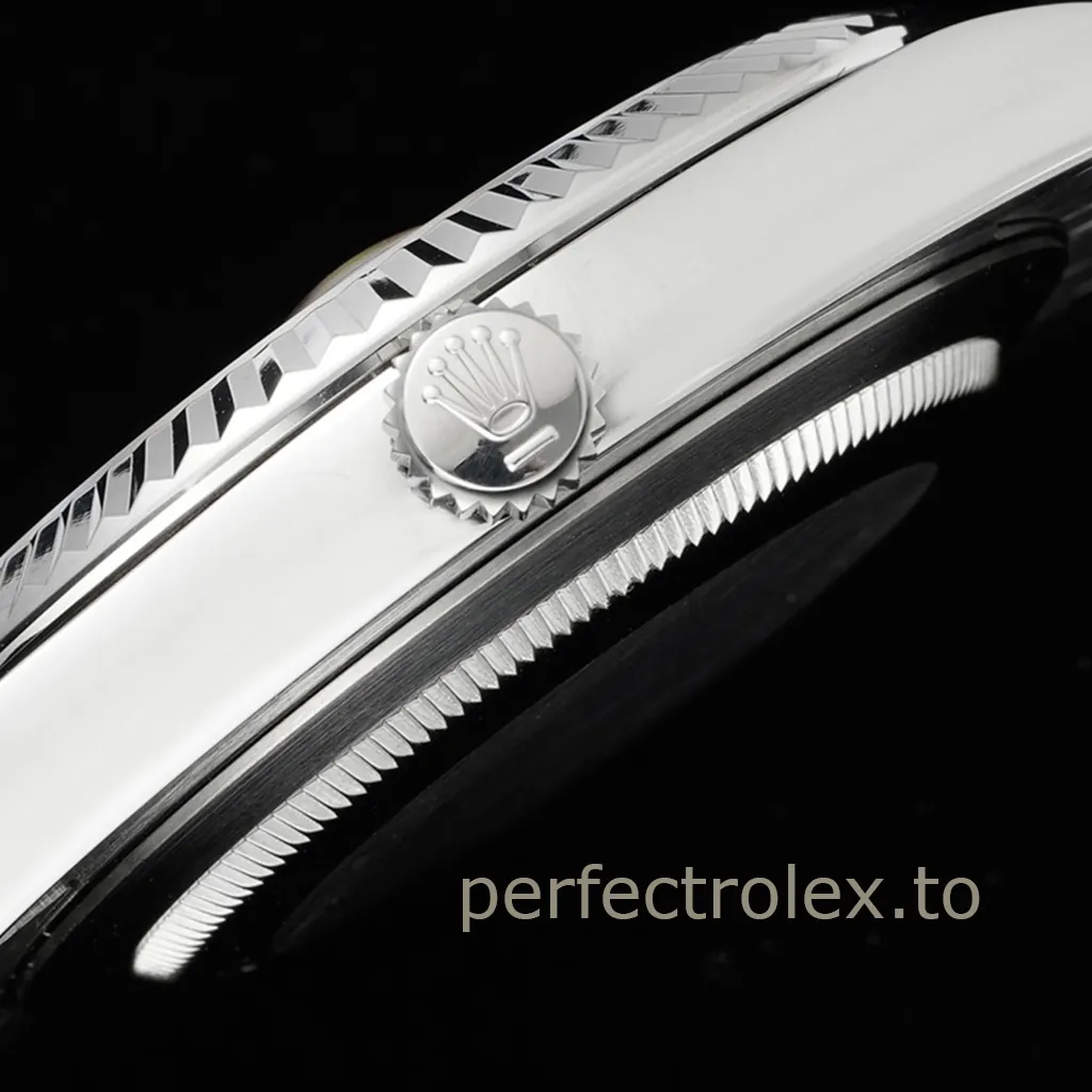 Rolex-Datejust-M126334-0028-41mm-Mint-Green-Dial-Jubilee-Bracelet-Luxury-Super-Clone-Watch-Right-Side-View