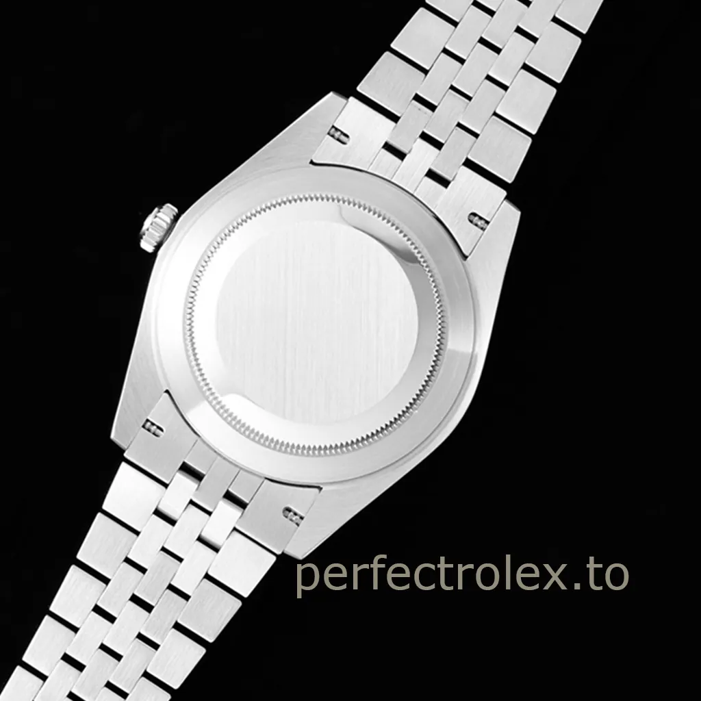 Rolex-Datejust-126334-Green-Eastern-Arabic-Dial-41mm-Jubilee-Super-Clone-Watch-Back-View