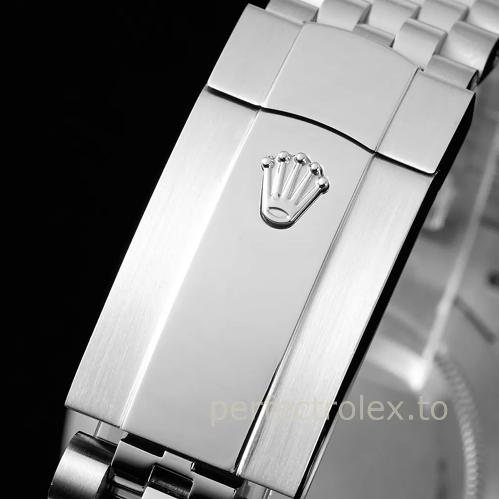 Rolex-Datejust-M126334-0028-41mm-Mint-Green-Dial-Jubilee-Bracelet-Luxury-Super-Clone-Watch-Buckle-View-1