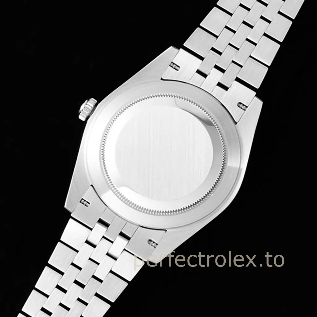 Rolex-Datejust-41mm-126334-Slate-Grey-Dial-Eastern-Arabic-Numerals-Super-Clone-Watch-Back-View