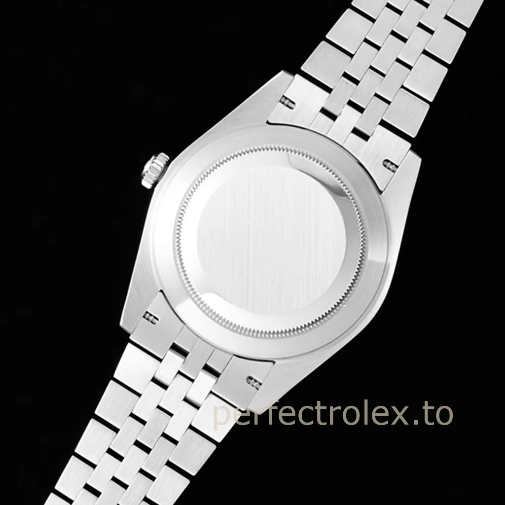 Rolex-Datejust-126334-Pink-Dial-41mm-Eastern-Arabic-Numerals-Jubilee-Super-Clone-Watch-Back-View