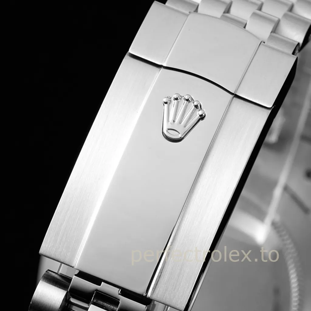 Rolex-Datejust-126334-0030-Mint-Green-Motif-Dial-41mm-Super-Clone-Watch-Jubilee-Bracelet-Buckle-View-1