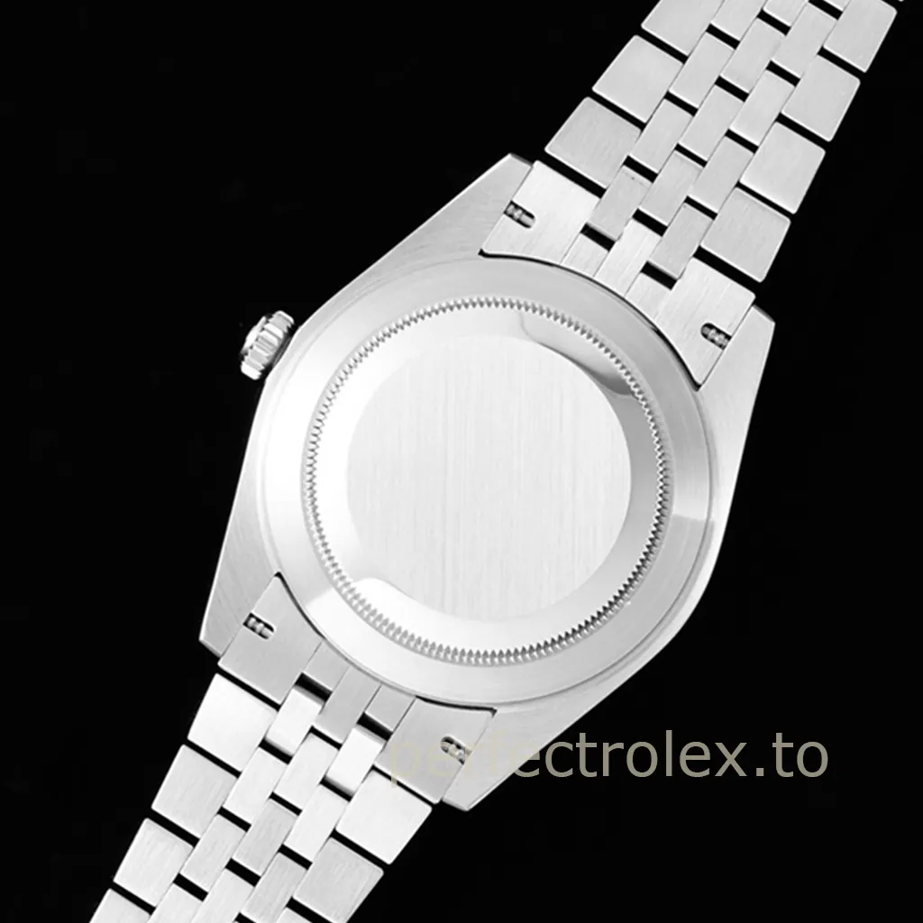 Rolex-Datejust-126334-0030-Mint-Green-Motif-Dial-41mm-Super-Clone-Watch-Jubilee-Bracelet-Back-View