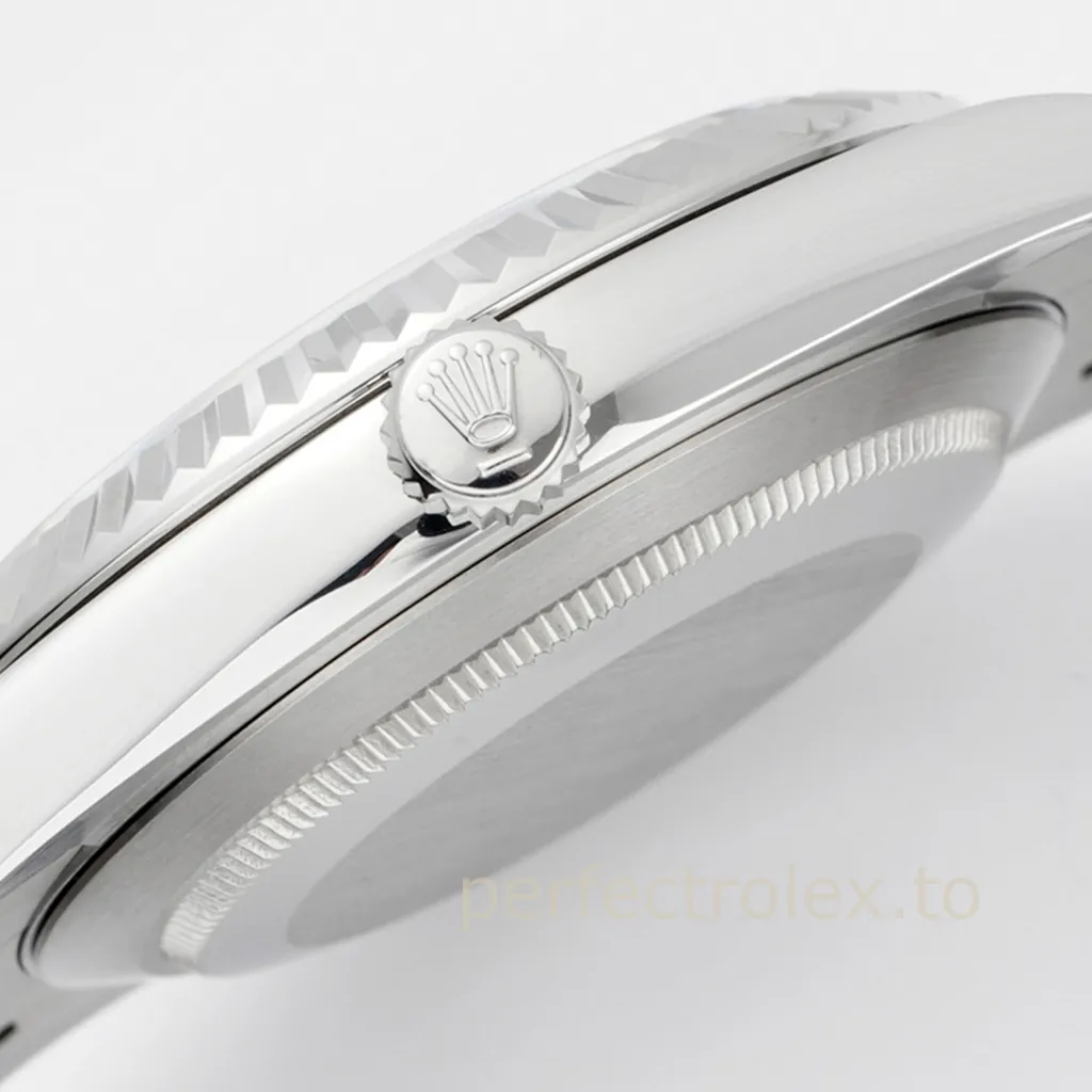 Rolex-Datejust-M126334-0021-41mm-Slate-Grey-Wimbledon-Style-Roman Numeral-Dial-Luxury-Replica-Watch-Right-Side-View