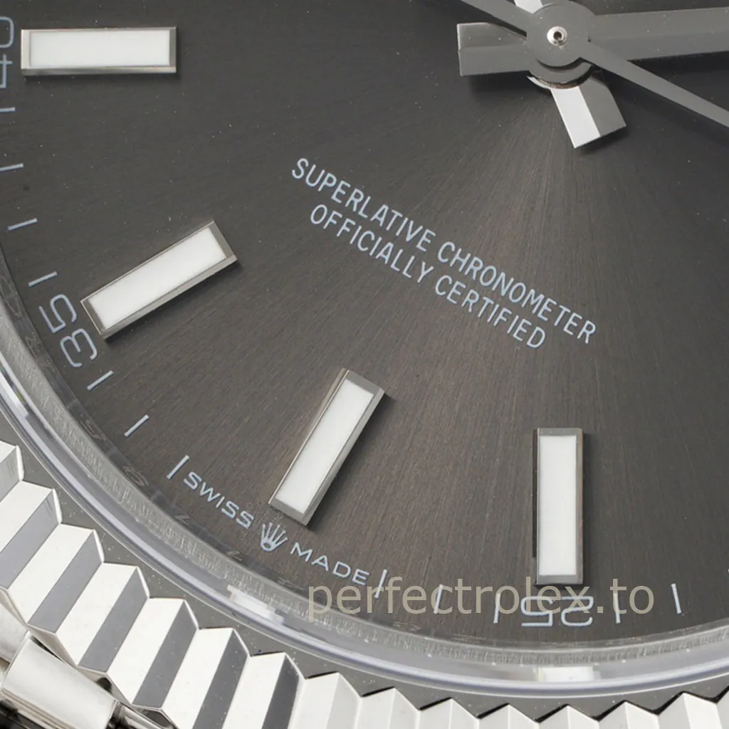 Rolex-Datejust-M126334-0014-41mm-Slate-Grey-Dial-Luxury-Super-Clone-Watch-Jubilee-Bracelet-Dial-Detail-1