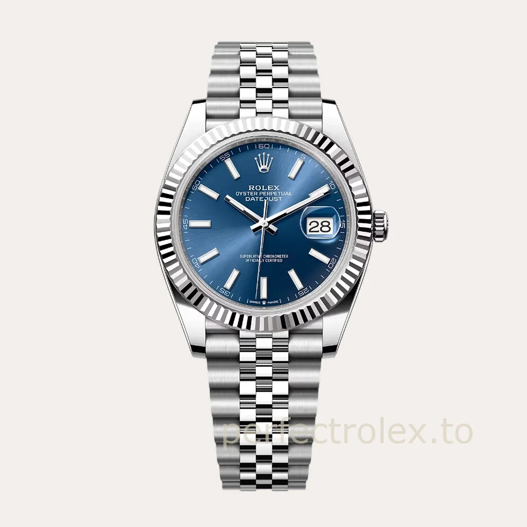 Rolex-Datejust-M126334-Blue-Sunray-Dial-Luxury-Super-Clone-Watch-in-41mm-Hero-Image