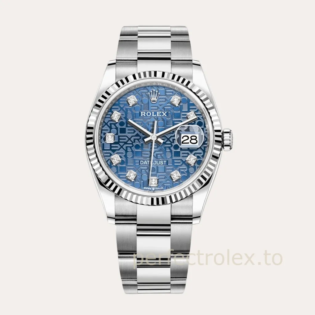 Rolex-Datejust-36-M126234-0012-Blue-Dial-Diamond-Marker-Luxury-Replica-Watch-with-Oyster-Bracelet-Hero-Image