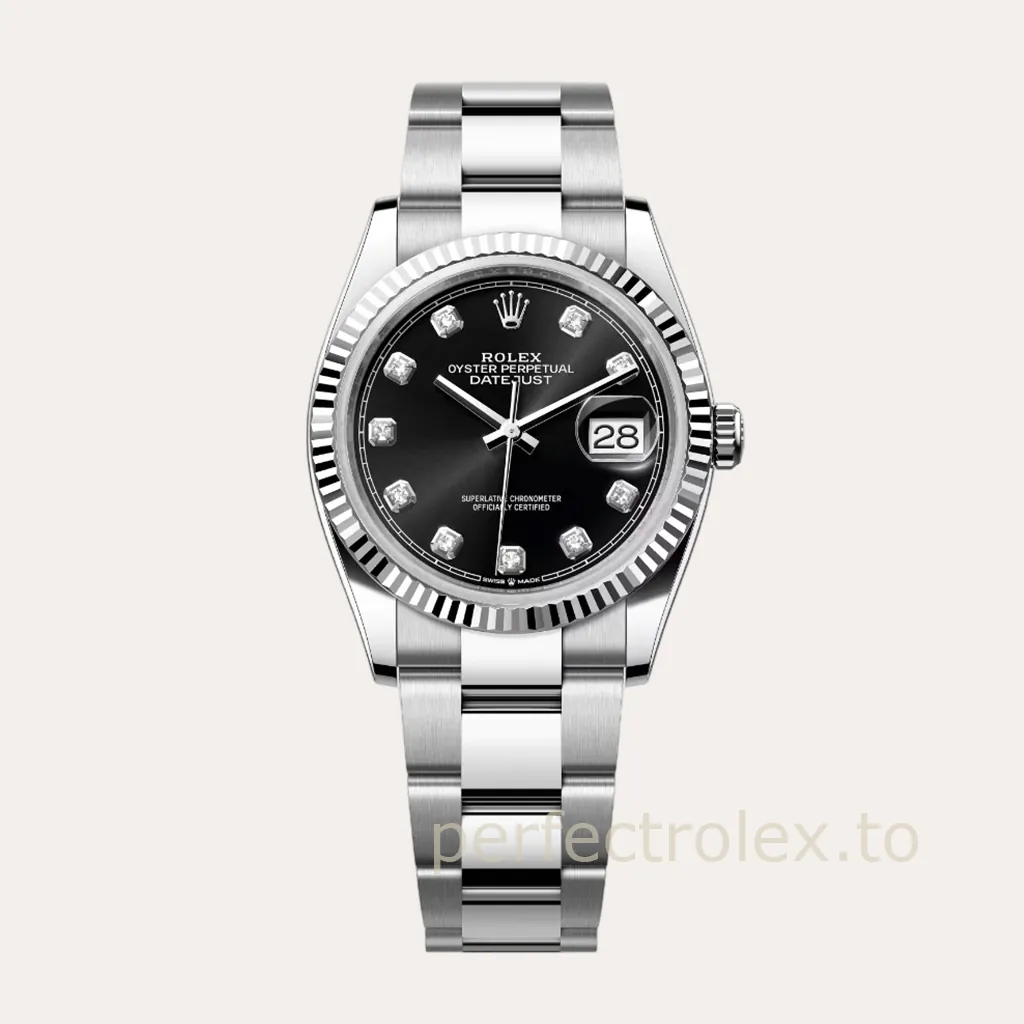 Rolex-Datejust-126234-0028-Luxury-Super-Clone-Watch-36mm-Black-Dial-Oyster-Bracelet-904L-Hero-Image