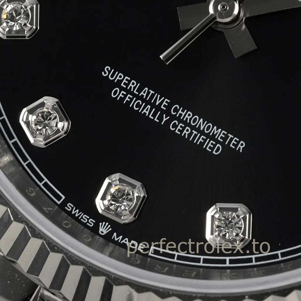Rolex-Datejust-126234-0027-Luxury-Mechanical-Replica-Watch-36mm-Black-Diamond-Dial-904L-Stainless-Steel-Dial-Detail-2