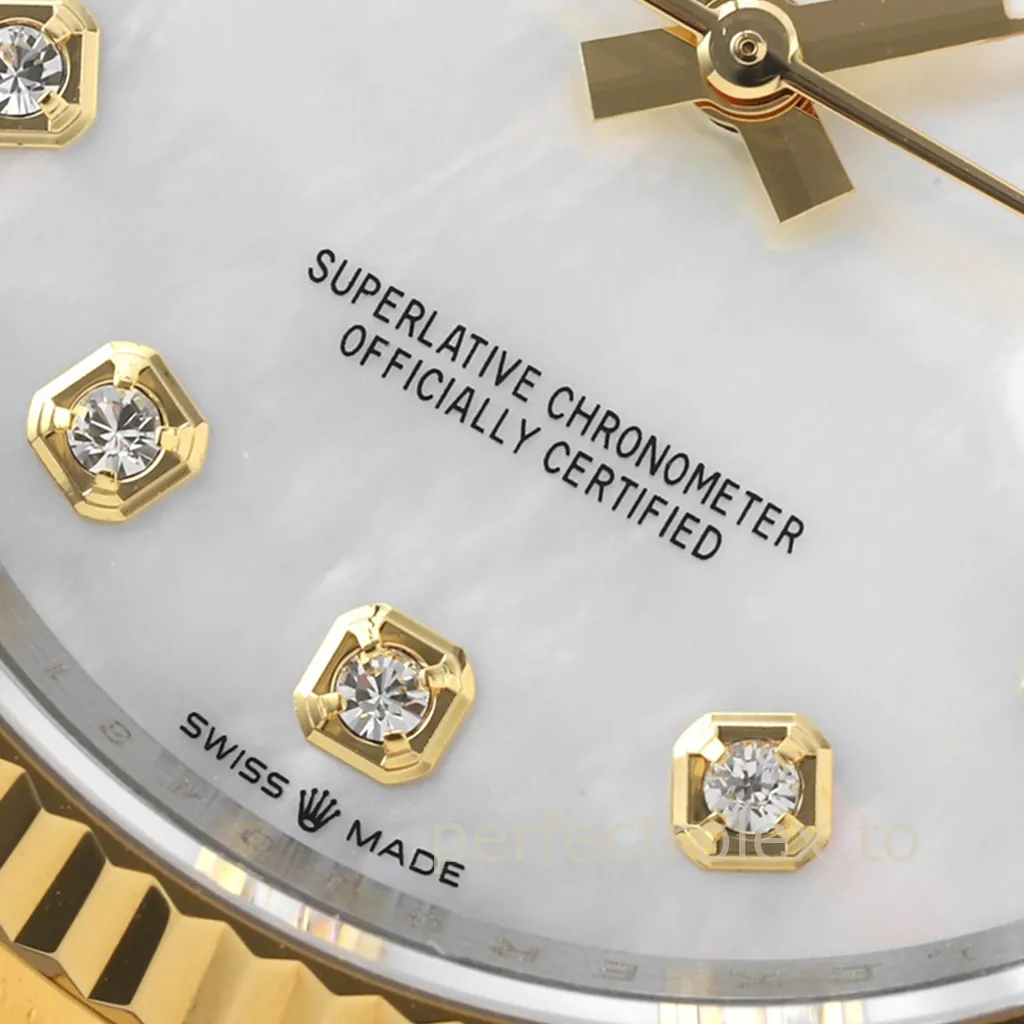 Rolex-Datejust-126233-0024-Super-Clone-Watch-36mm-White-Mother-of-Pearl-Diamond-Dial-Oyster-Bracelet-Dial-Detail-3