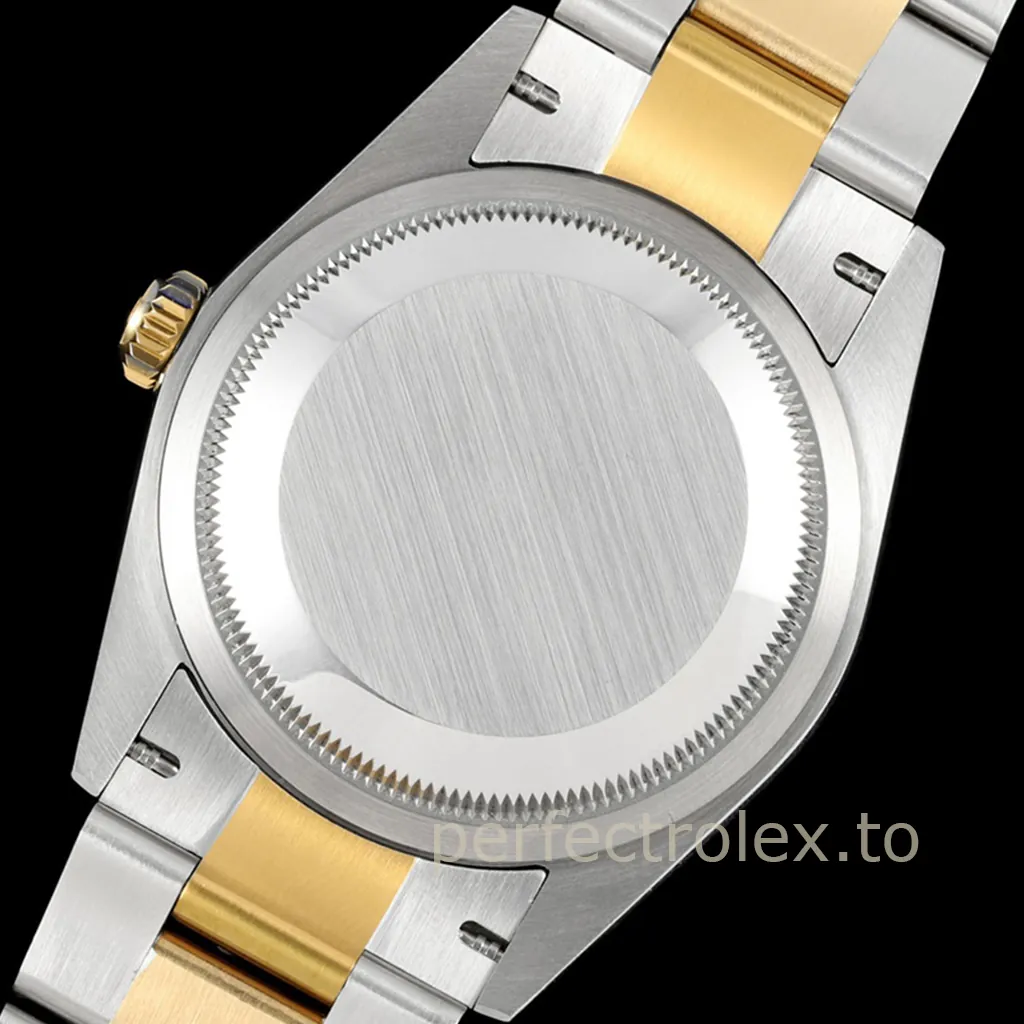 Rolex-Datejust-126233-0034-Super-Clone-Watch-36mm-Champagne-Rolex-Pattern-Diamond-Dial-Oyster-Bracelet-Back-View