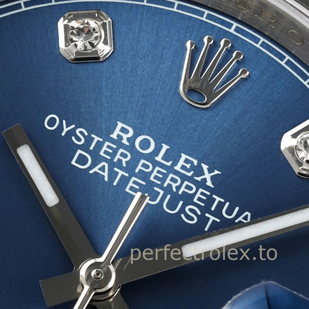 Rolex-Datejust-126234-Blue-Diamond-Dial-Luxury-Mechanical-Super-Clone-Watch-36mm-Dial-Detail-3