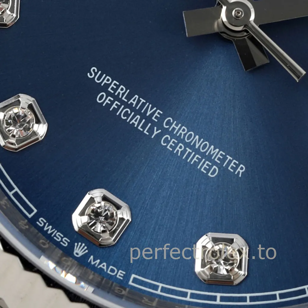 Rolex-Datejust-126234-Blue-Diamond-Dial-Luxury-Mechanical-Super-Clone-Watch-36mm-Dial-Detail-2
