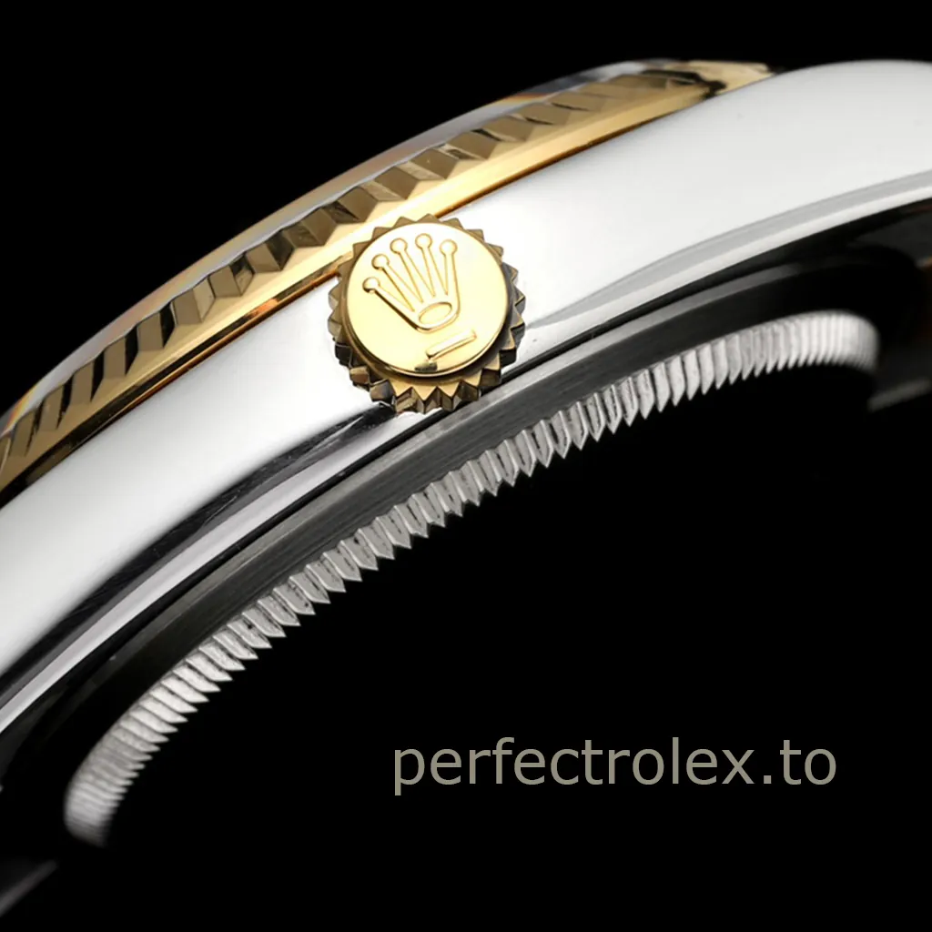 Rolex-Datejust-126233-0034-Super-Clone-Watch-36mm-Champagne-Rolex-Pattern-Diamond-Dial-Oyster-Bracelet-Right-Side-View