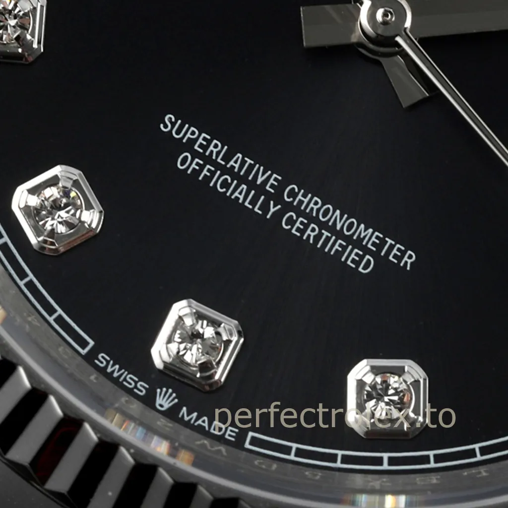 Rolex-Datejust-126234-0028-Luxury-Super-Clone-Watch-36mm-Black-Dial-Oyster-Bracelet-904L-Dial-Detail-2