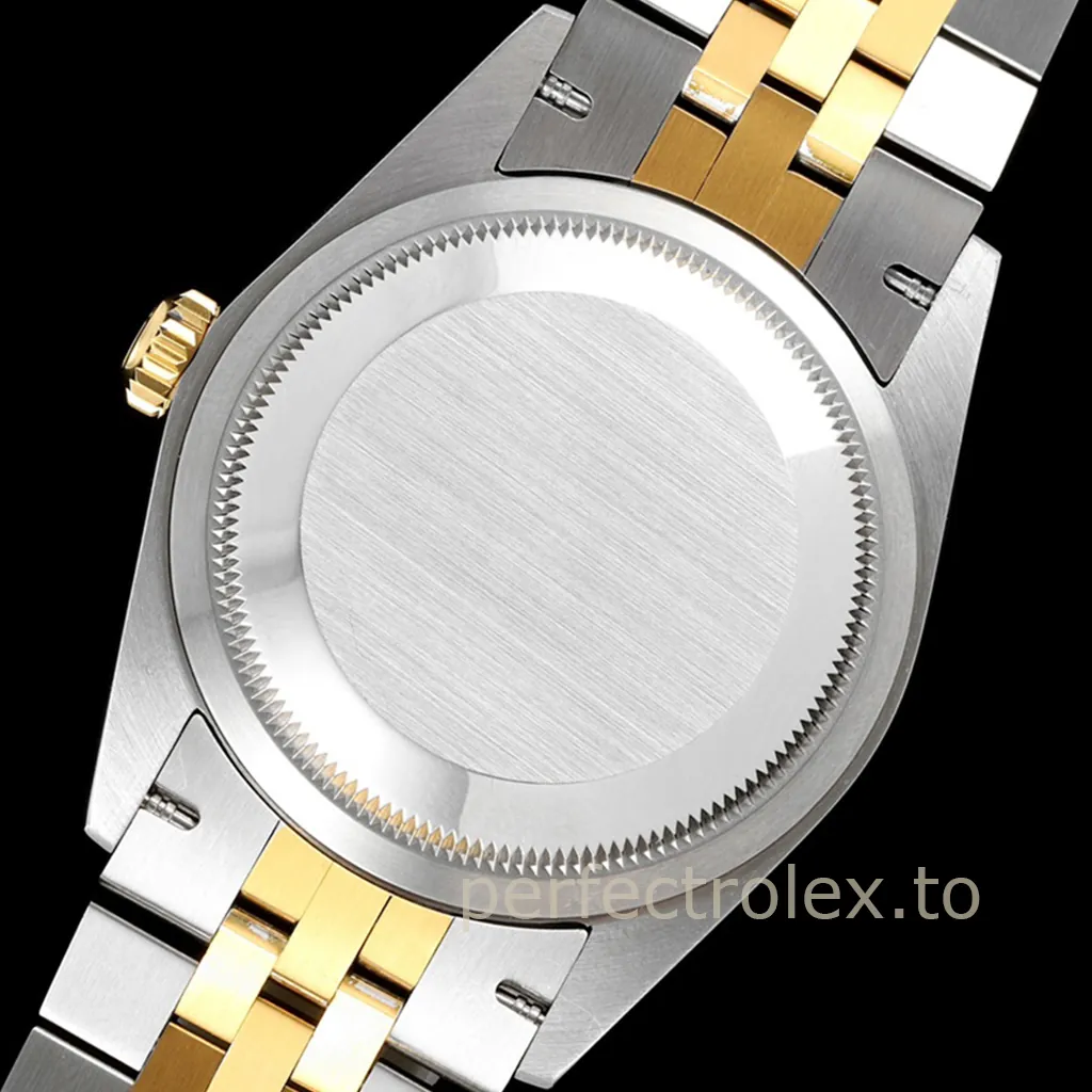 Rolex-Datejust-126233-0033-Super-Clone-Watch-36mm-Champagne-Rolex-Pattern-Diamond-Dial-Back-View