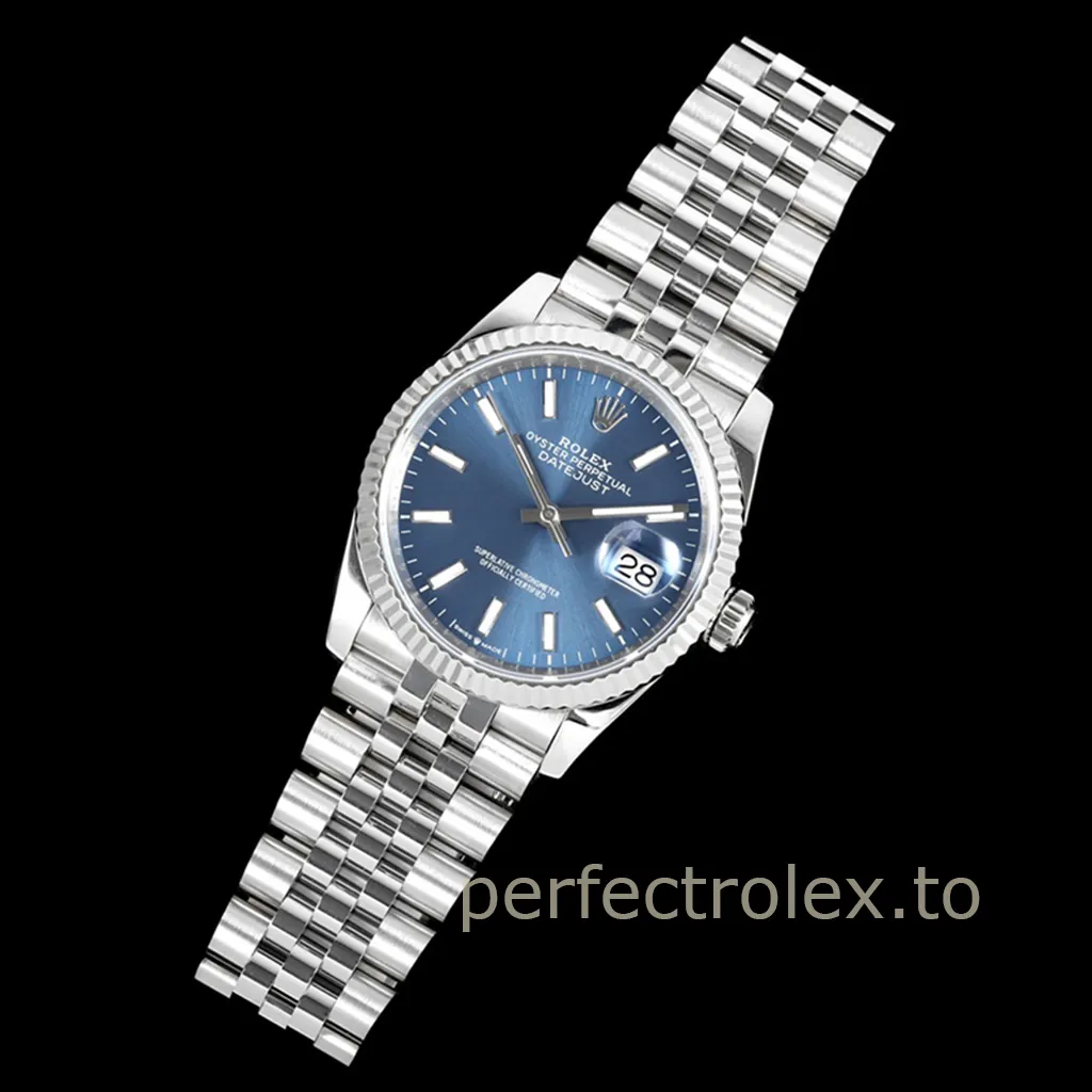 Rolex-Datejust-M126234-0017-Blue-Dial-Jubilee-Bracelet-36mm-Luxury-Business-Super-Clone-Watch-Front-View-2