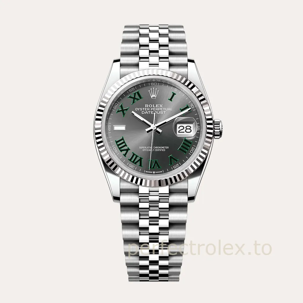 Rolex-Datejust-36mm-126234-0045-Wimbledon-Gray-Roman-Dial-Jubilee-Bracelet-Super-Clone-Watch-Hero-Image