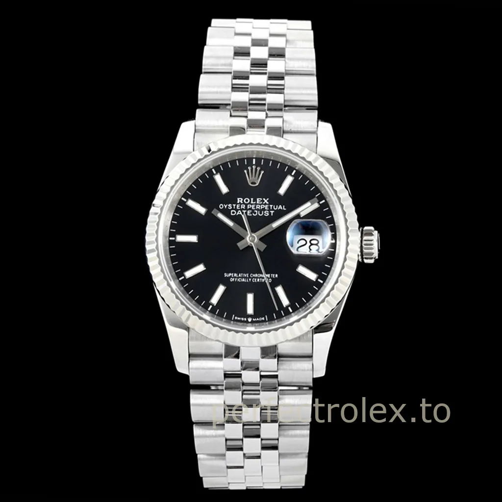 Rolex-Datejust-M126234-0015-36mm-Black-Sunray-Dial-Jubilee-Bracelet-Super-Clone-Watch-Front-View-1
