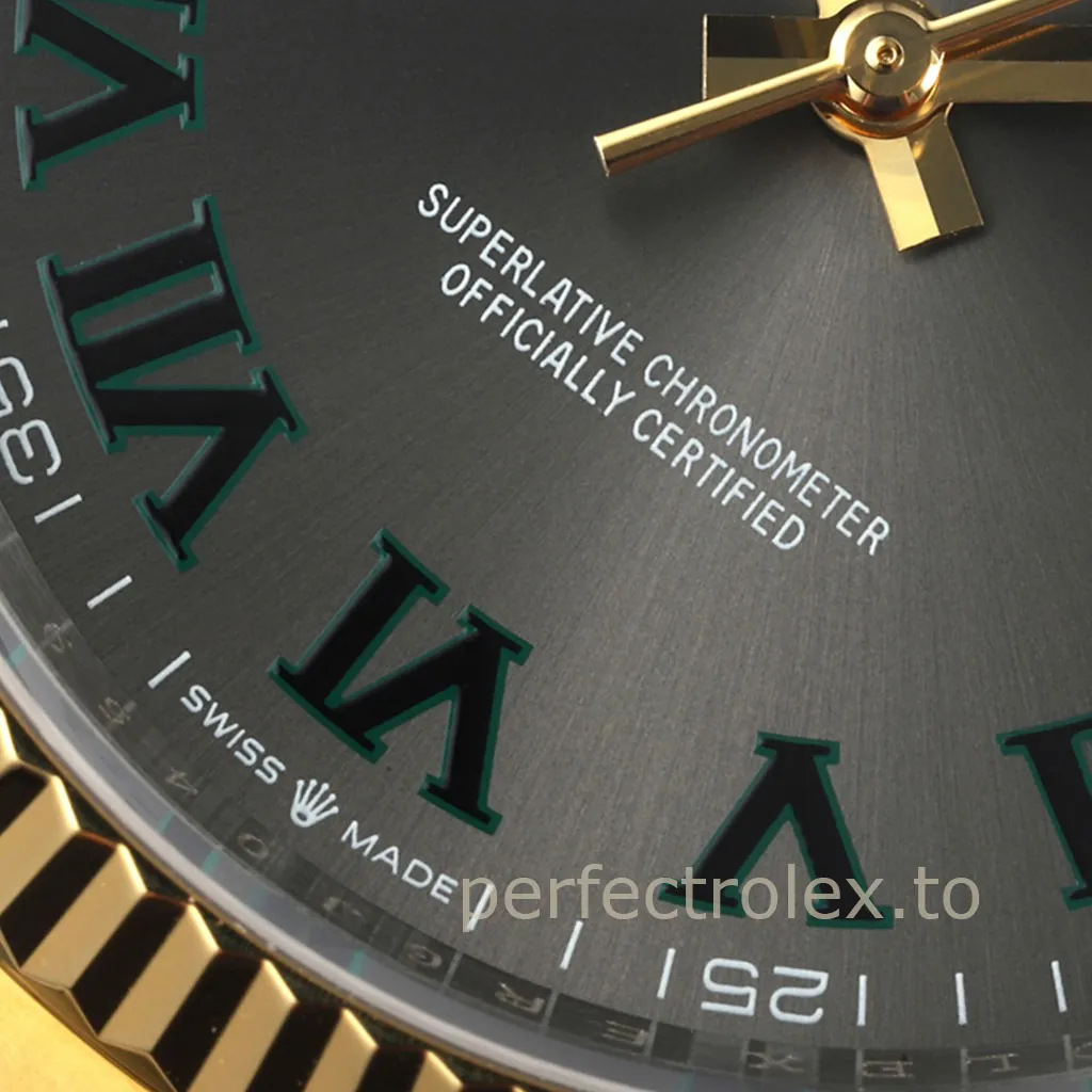 Rolex-Datejust-126233-0036-Wimbledon-Dial-36mm-Two-Tone-Oyster-Bracelet-Super-Clone-Watch-Dial-Detail-2