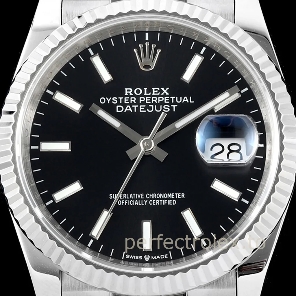 Rolex-Datejust-M126234-0015-36mm-Black-Sunray-Dial-Jubilee-Bracelet-Super-Clone-Watch-Dial-Detail-1