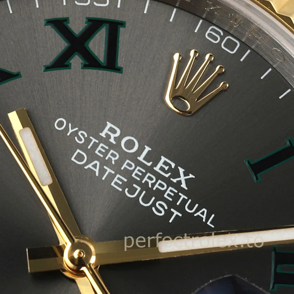 Rolex-Datejust-126233-0036-Wimbledon-Dial-36mm-Two-Tone-Oyster-Bracelet-Super-Clone-Watch-Dial-Detail-3