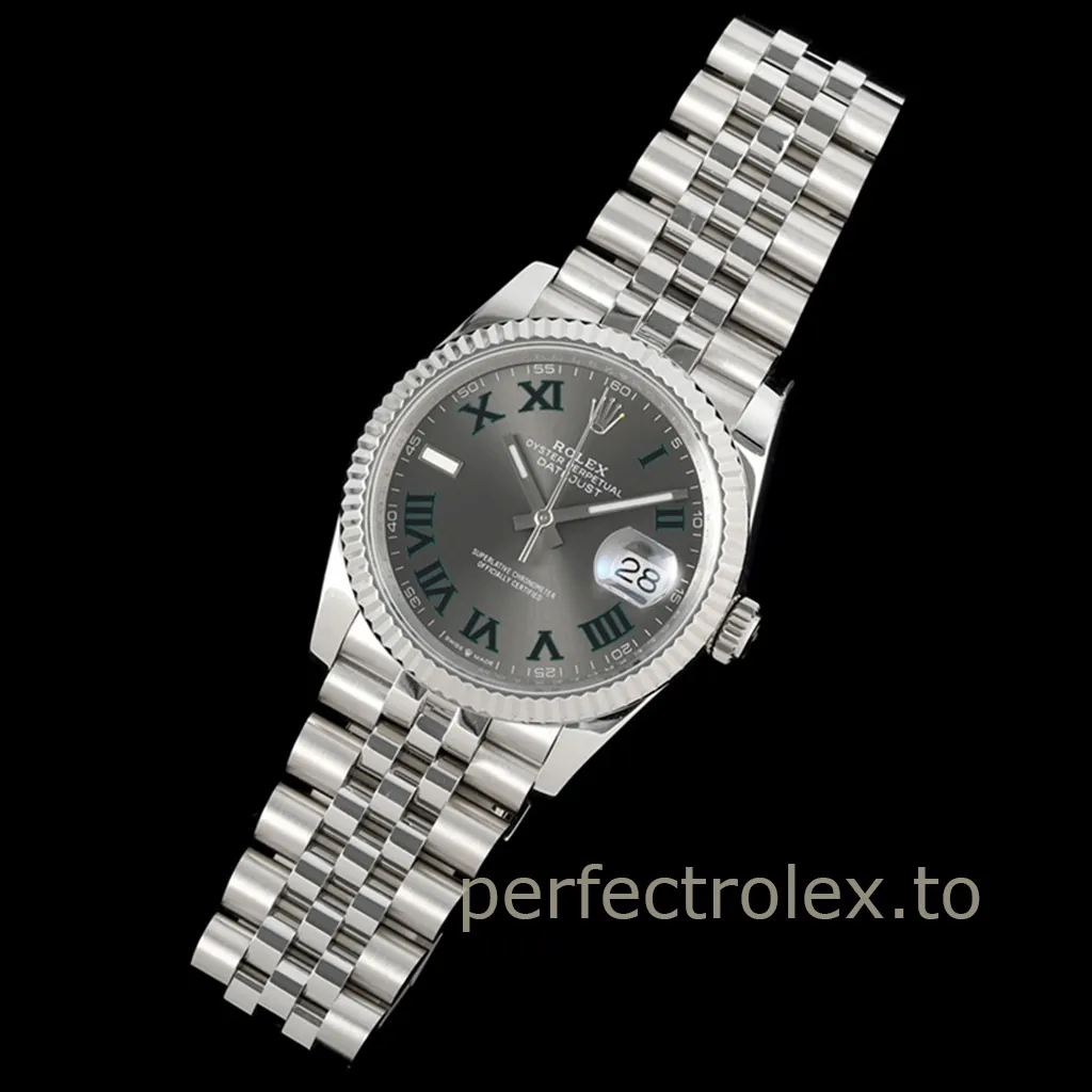Rolex-Datejust-36mm-126234-0045-Wimbledon-Gray-Roman-Dial-Jubilee-Bracelet-Super-Clone-Watch-Front-View-1