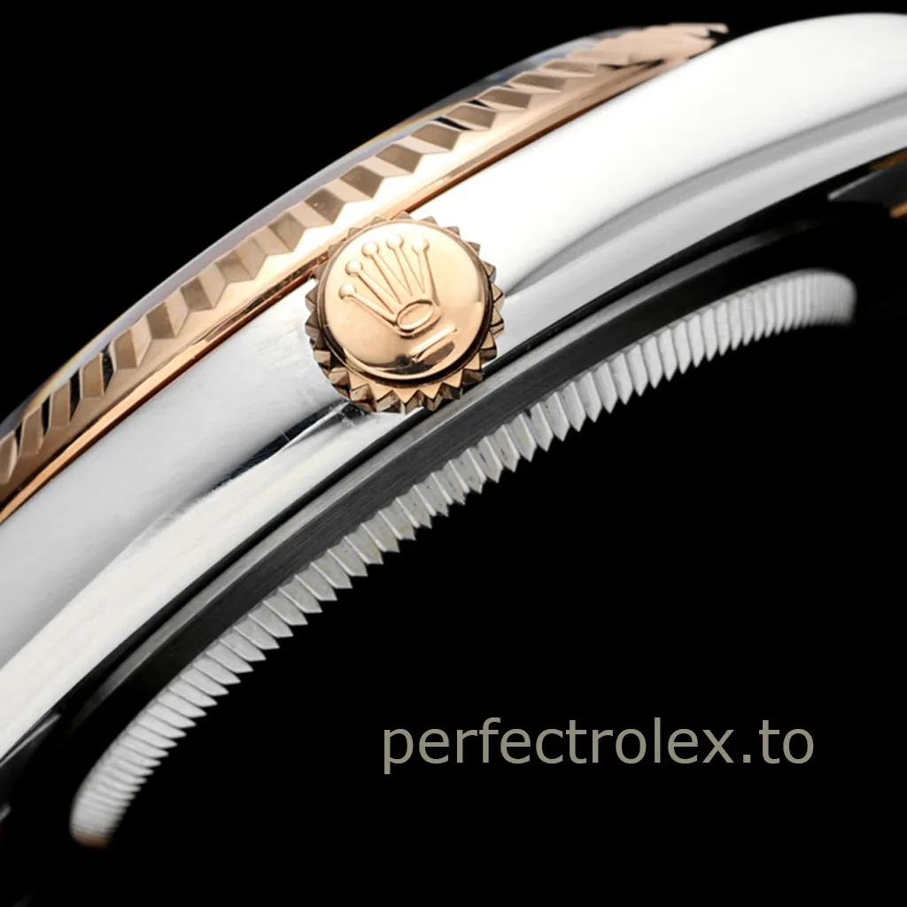 Rolex-Datejust-126231-0030-Gray-Roman-Dial-36mm-Two-Tone-Automatic-Super-Clone-Watch-Right-Side-View