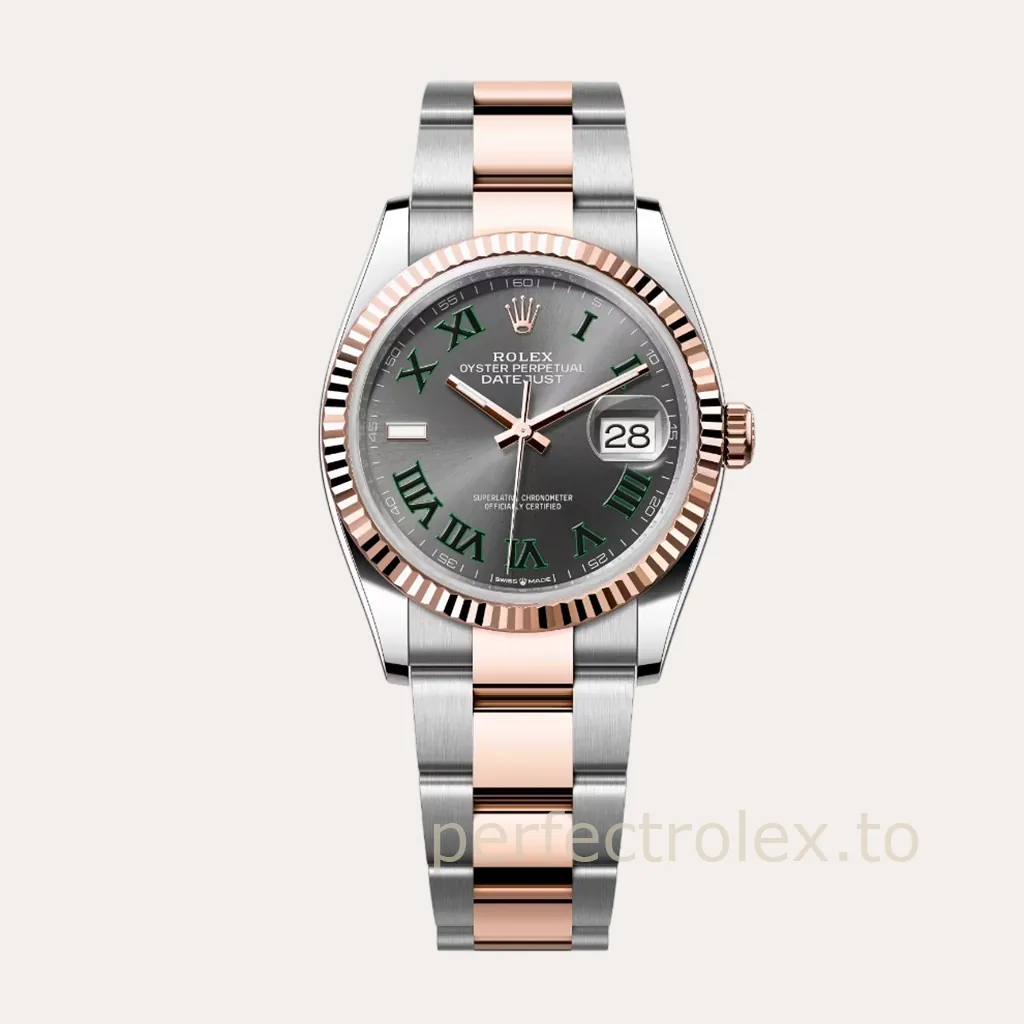 Rolex-Datejust-126231-0030-Gray-Roman-Dial-36mm-Two-Tone-Automatic-Super-Clone-Watch-Hero-Image