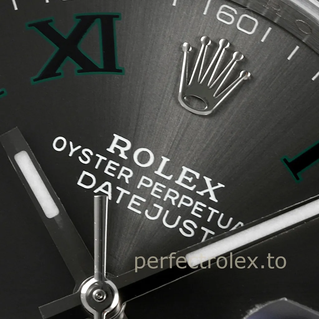 Rolex-Datejust-M126234-0046-Oyster-Bracelet-36mm-Gray-Wimbledon-Dial-Super-Clone-Watch-Dial-Detail-3