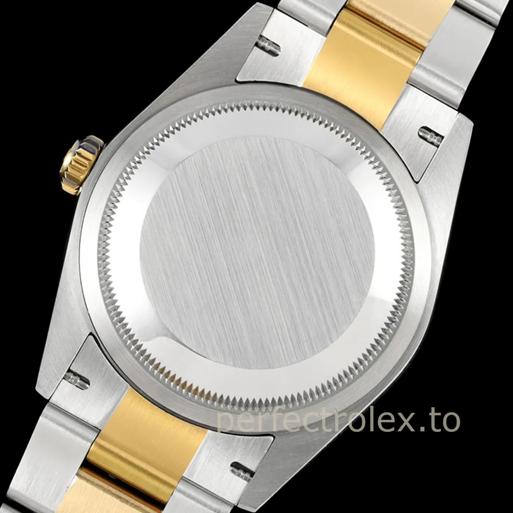 Rolex-Datejust-126233-0036-Wimbledon-Dial-36mm-Two-Tone-Oyster-Bracelet-Super-Clone-Watch-Back-View