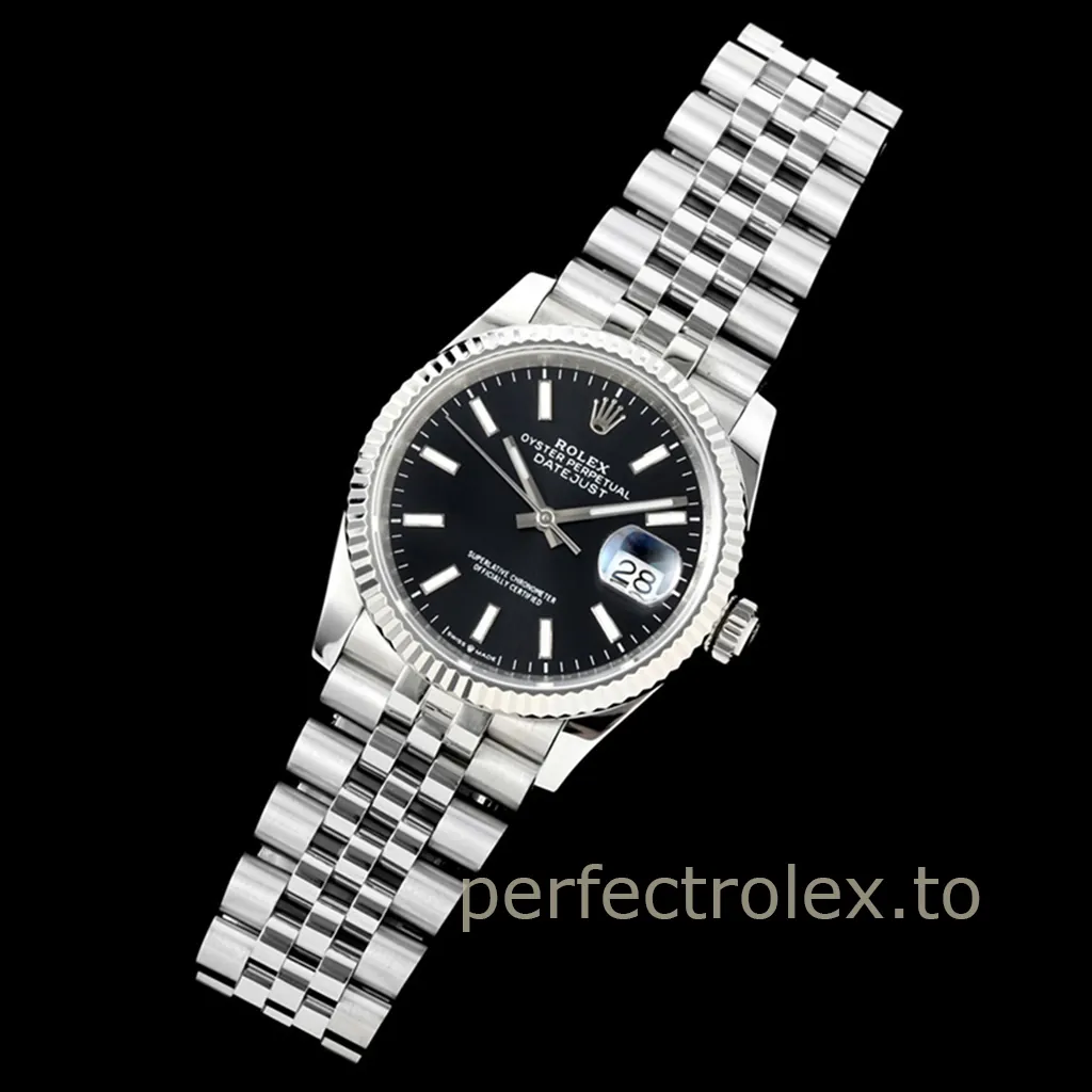 Rolex-Datejust-M126234-0015-36mm-Black-Sunray-Dial-Jubilee-Bracelet-Super-Clone-Watch-Front-View-2