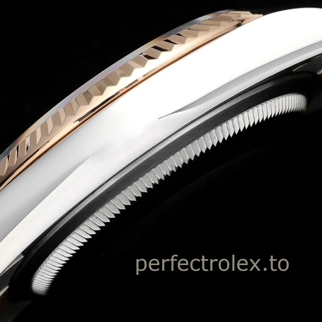 Rolex-Datejust-M126231-0018-White-Dial-Rose-Gold-904L-Stainless-Steel-Super-Clone-Watch-36mm-Left-Side-View