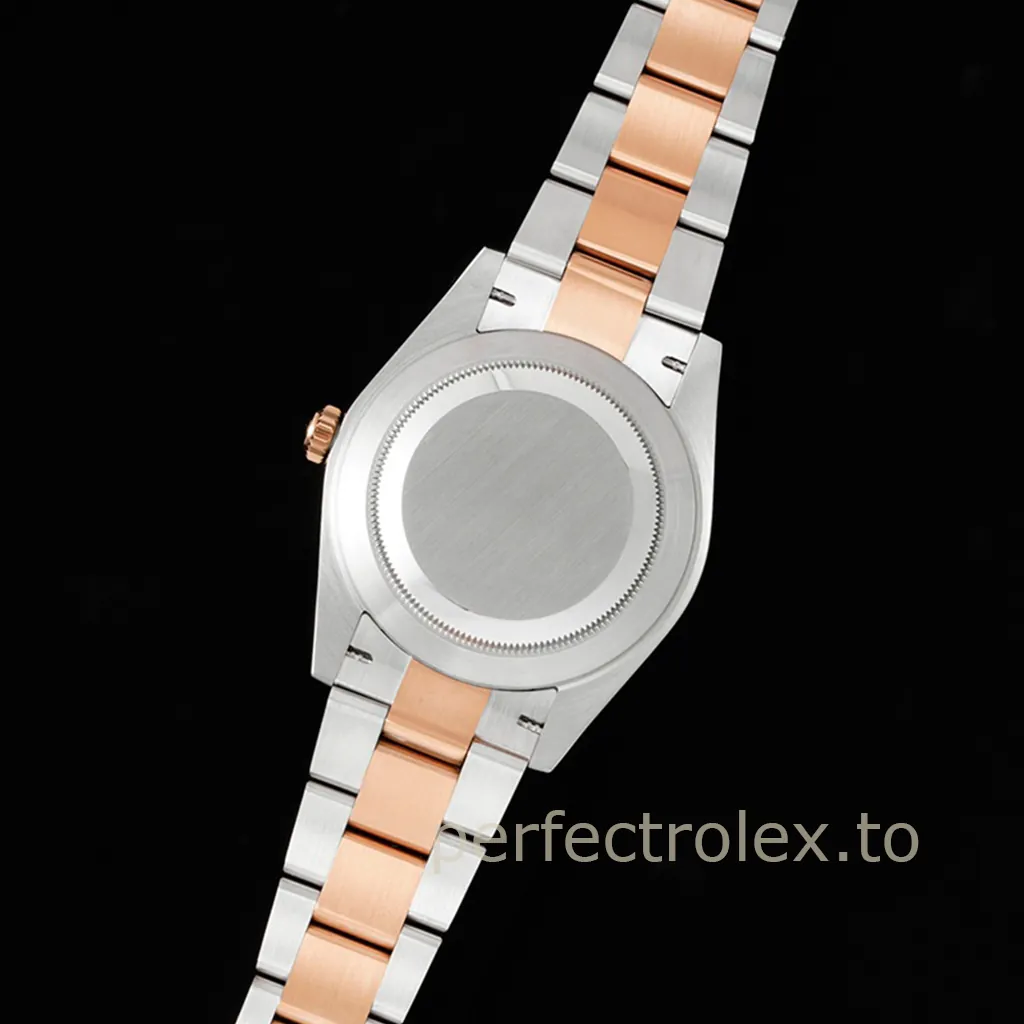 Rolex-Datejust-126331-0001-904L-Stainless-Steel-Brown-Dial-Rose-Gold-Super-Clone-Watch-41mm-Back-View