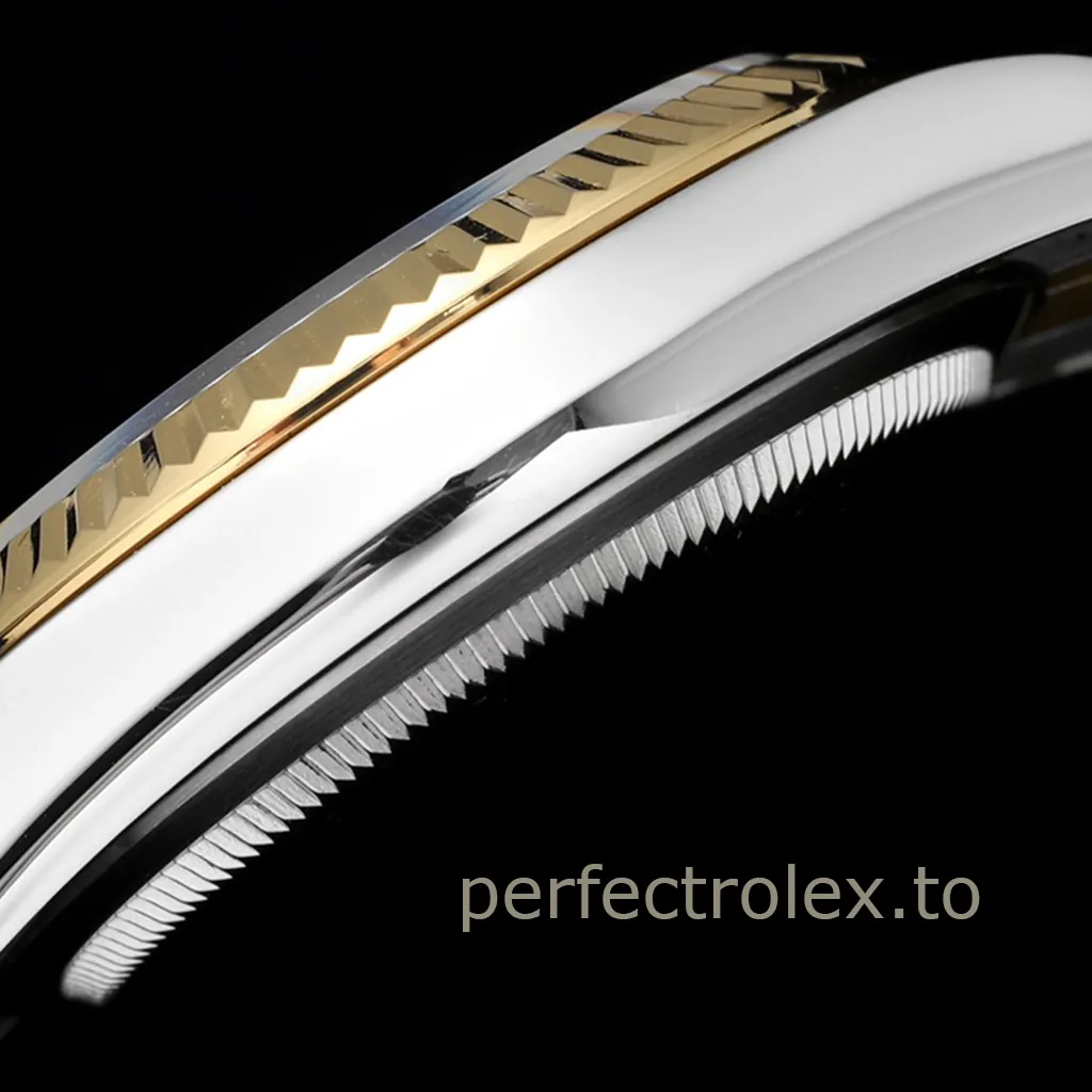 Rolex-Datejust-White-Dial-126233-0019-36mm-Two-Tone-Jubilee-Automatic-Super-Clone-Watch-Left-Side-View