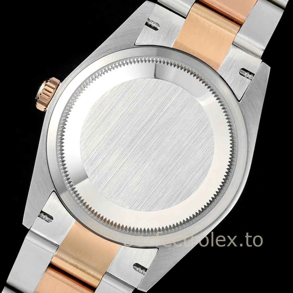 Rolex-Datejust-M126231-0018-White-Dial-Rose-Gold-904L-Stainless-Steel-Super-Clone-Watch-36mm-Back-View