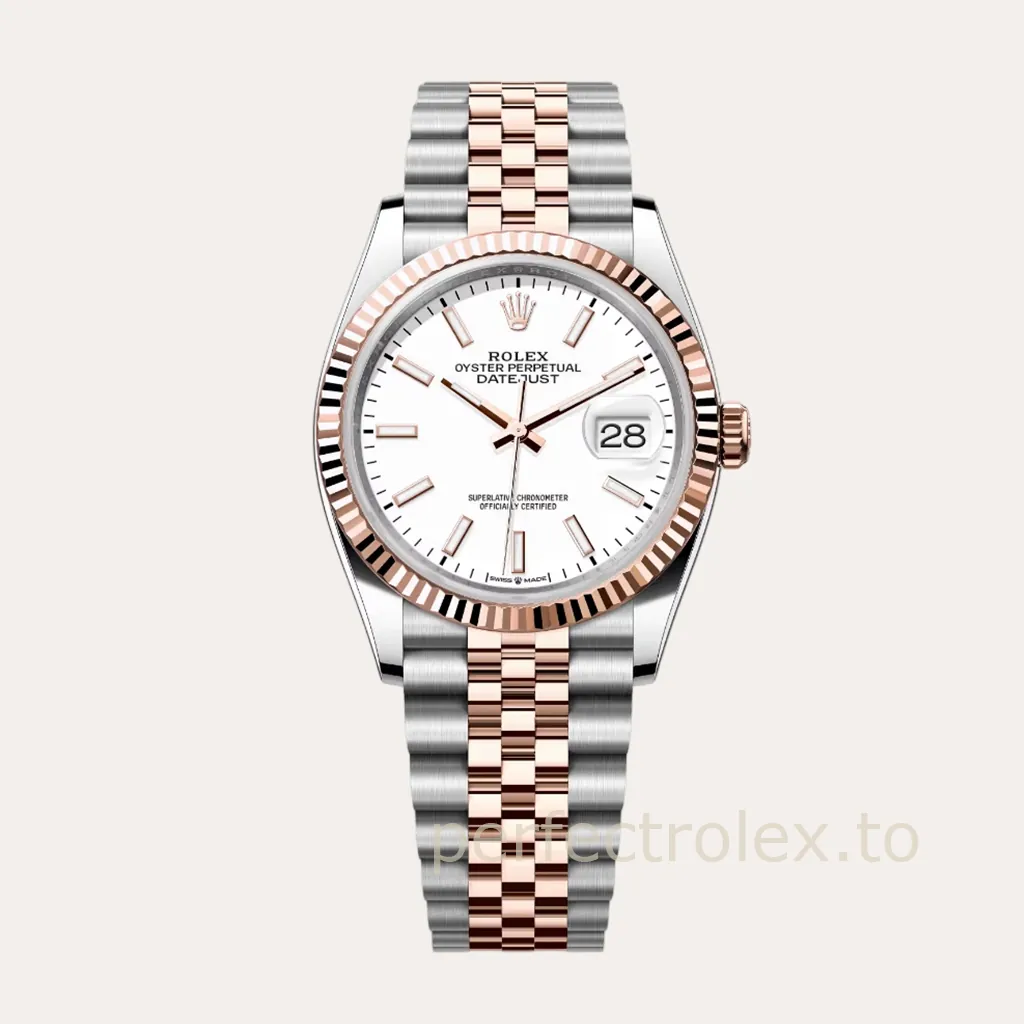 Rolex-Datejust-M126231-0017-Rose-Gold-904L-White-Dial-Super-Clone-Watch-36mm-Hero-Image