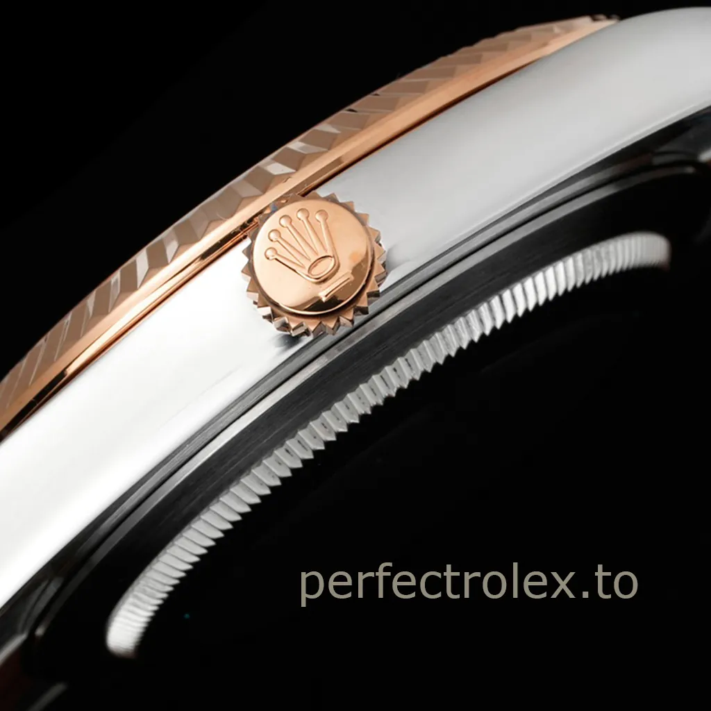 Rolex-Datejust-126331-0001-904L-Stainless-Steel-Brown-Dial-Rose-Gold-Super-Clone-Watch-41mm-Right-Side-View