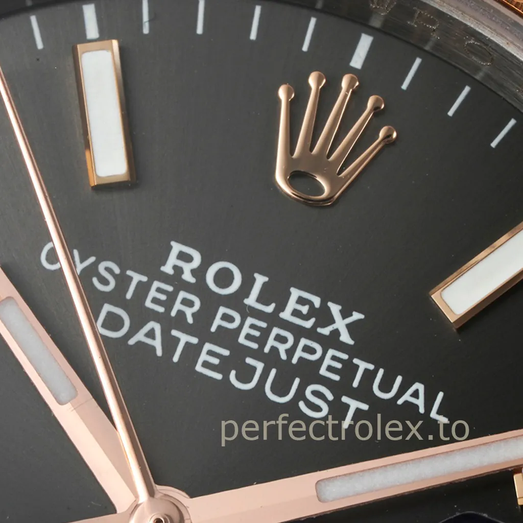 Rolex-Datejust-126231-0014-Grey-Dial-Automatic-Two-Tone-Super-Clone-Watch-36mm-Dial-Detail-3