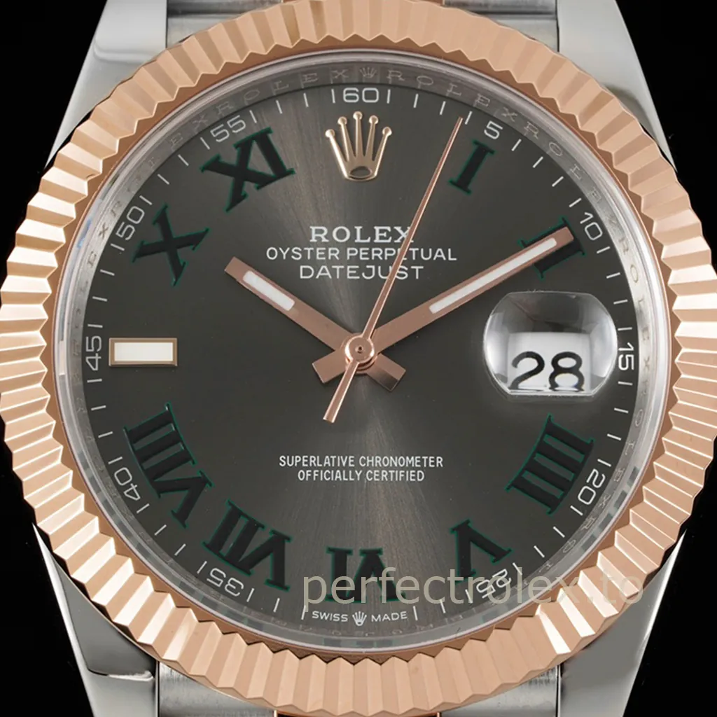Rolex-Datejust-126331-0016-Super-Clone-Watch-41mm-Wimbledon-Dial-904L-Steel-3235-Movement-Dial-Detail-1