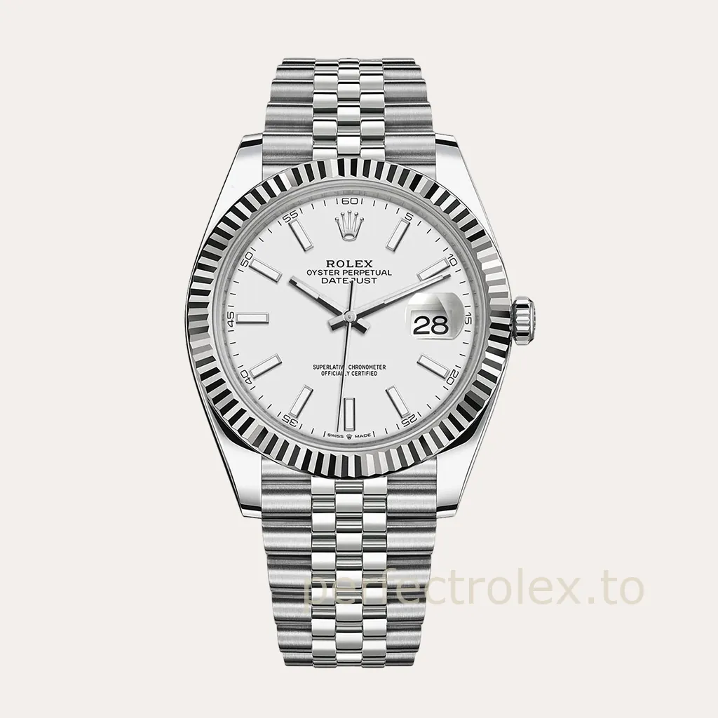 Rolex-Datejust-126334-0010-41mm-904L-Stainless-Steel-White-Dial-3235-Movement-Super-Clone-Watch-Hero-Image